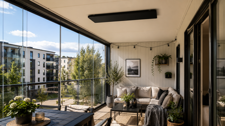 Dark Heater för Uterum och Inglasade Balkonger – Infravärme Utan Synligt Ljus | Infracenter