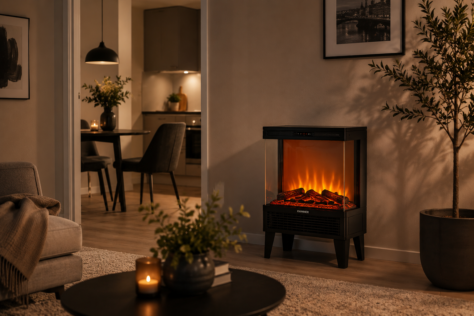 Därför väljer många en elektrisk kamin i lägenhet