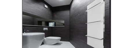 Handdukstork som uppvärmning i badrummet