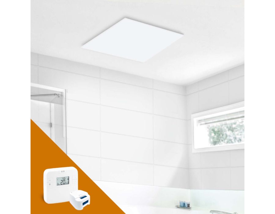 Infravärmepaket 3x Standard 450W + Trådlös Termostat Salus RT510 – Komplett Paket för 12–18 m²