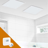 Infravärmepaket 2x Standard 450W + Trådlös Termostat Salus RT510 – Komplett Paket för 8–12 m²