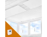 Infravärmepaket 2x Standard 1000W + Trådlös Termostat Salus RT510 – Komplett Paket för 20–24 m²