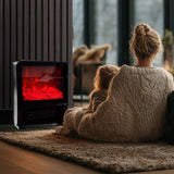 Electric Fireplace Deluxe 2000W – Elektrisk Kamin med Flammeffekt och Temperaturstyrning