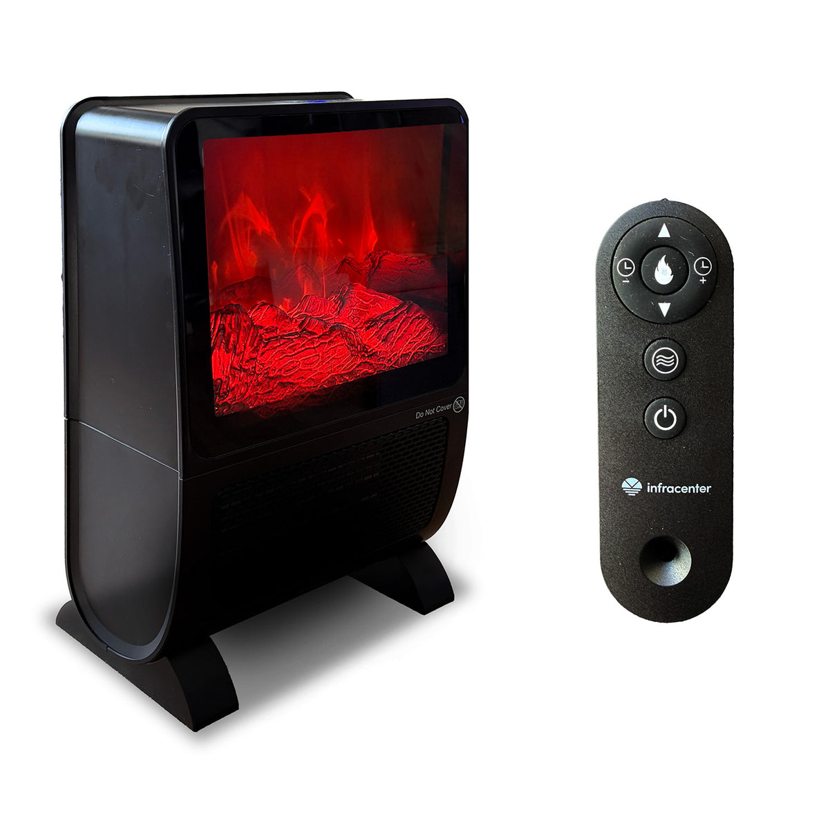 Electric Fireplace Deluxe 2000W – Elektrisk Kamin med Flammeffekt och Temperaturstyrning