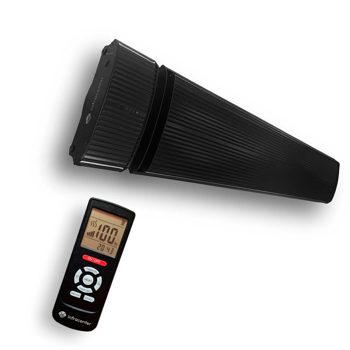 Infravärmepaket 4x Dark Heater 1800W Night Black – Infravärmare utan Ljus för Uterum & Inglasade Balkonger