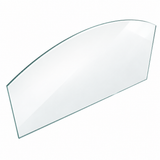Golvskydd i härdat glas för kamin – 100 × 90 cm