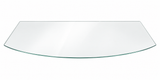 Golvskydd i härdat glas för kamin – 100 × 90 cm