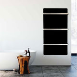 Towel Heater 500W Night Black – Exklusiv Handdukstork i Svart Glas med Infravärme