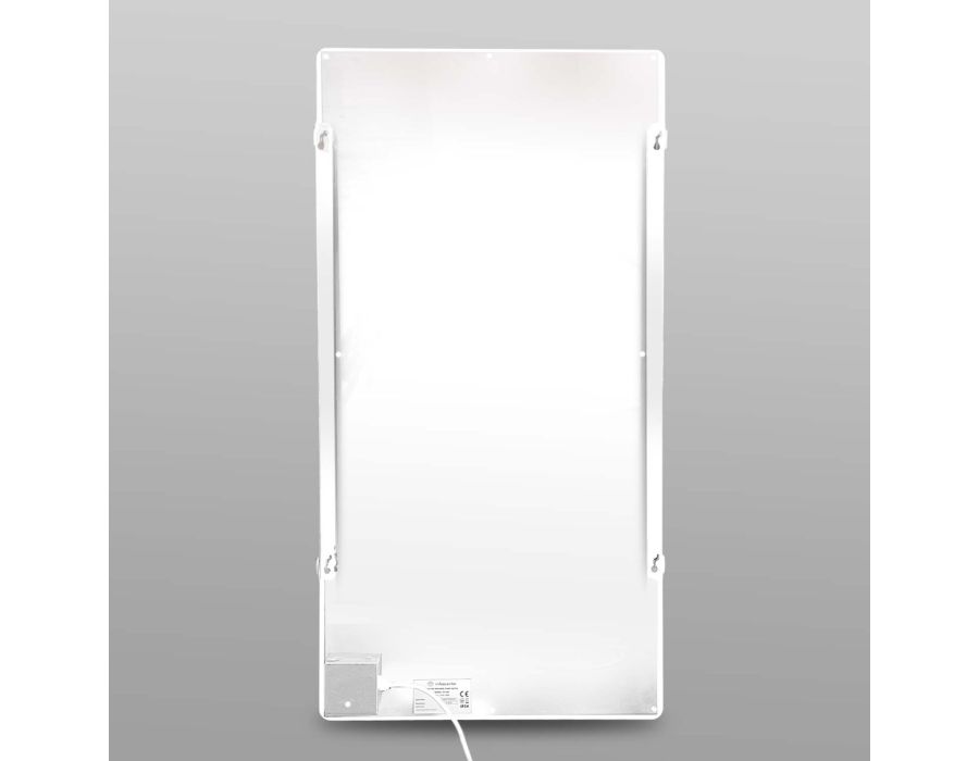 Towel Heater 500W Milky White – Elegant Handdukstork i Vitt Glas med Infravärme
