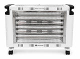 Quartz Heater 2000W Vit – Flyttbar Infravärmare med Snabb och Behaglig Värme