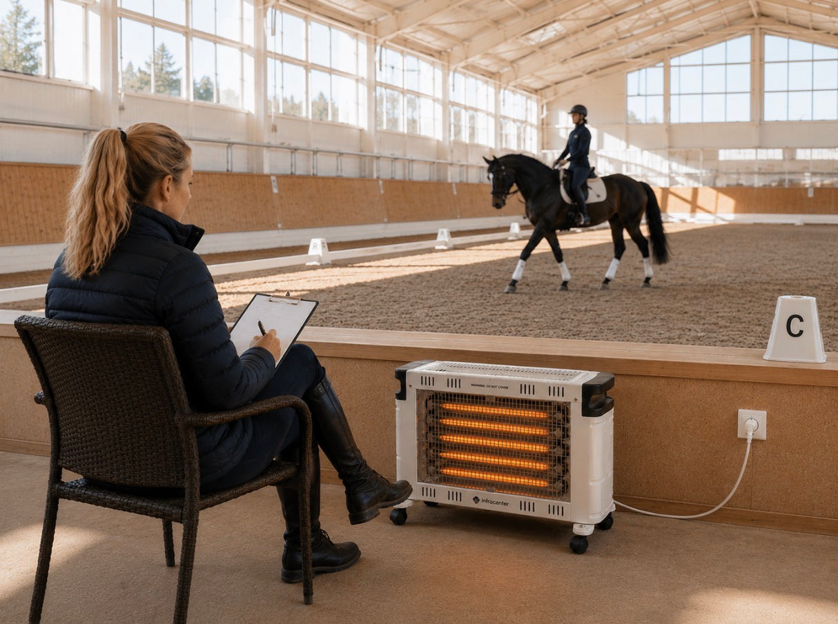Quartz Heater 2000W Vit – Flyttbar Infravärmare med Snabb och Behaglig Värme