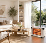 Quartz Heater 2000W Vit – Flyttbar Infravärmare med Snabb och Behaglig Värme