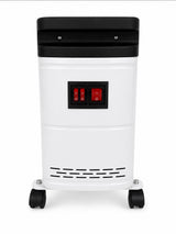 Quartz Heater 2000W Vit – Flyttbar Infravärmare med Snabb och Behaglig Värme