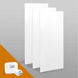 Infravärmepaket 3x Power 1600W + Trådlös Termostat Salus RT510 – Komplett Paket för Uterum, Balkonger & Garage