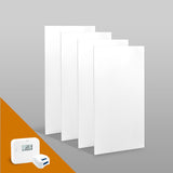Infravärmepaket 4x Standard 600W + Trådlös Termostat Salus RT510 – Komplett Paket för 24–32 m²