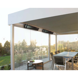 Infravärmepaket 3x Dark Heater 3200W Black – Kraftfull Terrassvärmare utan ljus för Uterum, Restaurang & Inglasade Balkonger